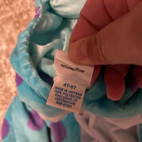 Disney Pixar Monsters Inc Sulley Blue and Purple Costume size 4/5 - Picture 3 of 7